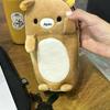 Cute Standing Posture Self Deprecating Bear Storage Pen Bag Large Capacity Multifunctional Students Stationery Bag