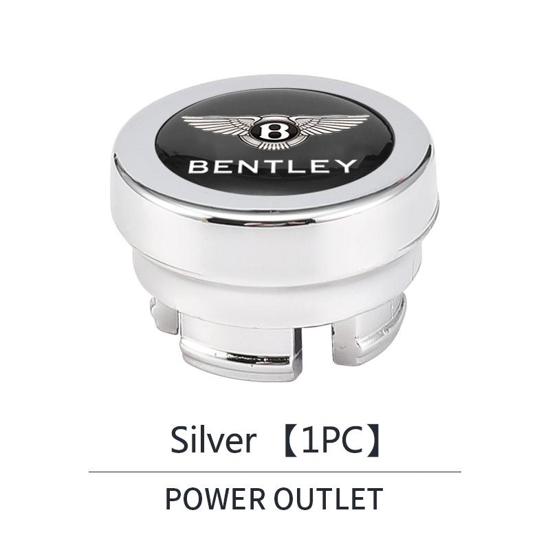 

Car Cigarette Lighter Plug Dust Cover Button Socket Protective Case for New Bentley Flying Spur Continental GT Bentayga Mulsanne серебряный