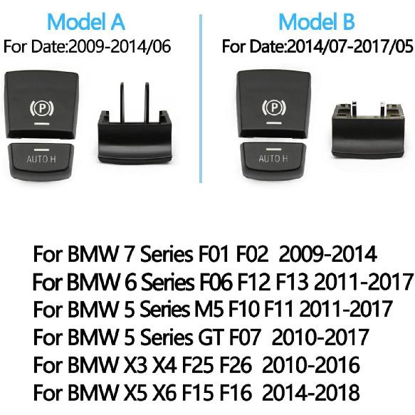 Electronic Parking Brake Switch Auto P Button Switch Cover,for BMW 5 7 X3 X4 X5 X6 M5 Series F01 F02 F10 F12 F15 F16 F25 F26