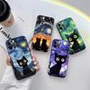 Cat Van Gogh Starry Sky Phone Case for iPhone 11 15 Pro Max Case Coque 14 Plus 13 Pro 12 11 X XS XR 7 8 SE 2020 6 TPU Soft Cover