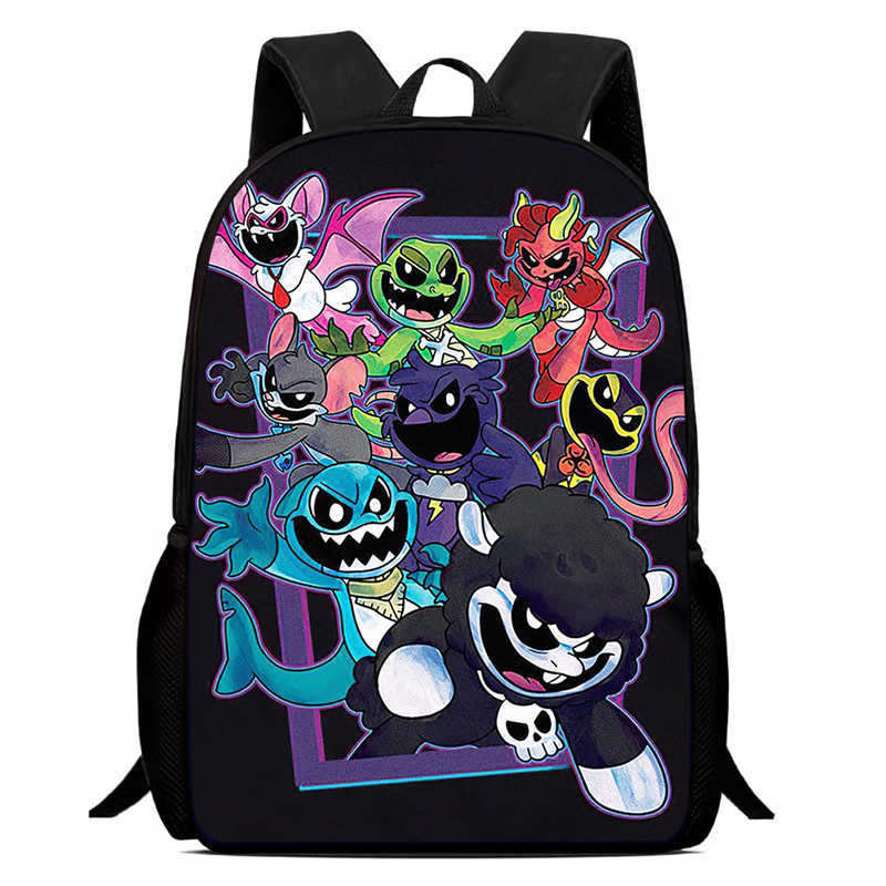 Lachende Crittersnig Htmare Peripherie Anime Rucksack Herren- Und Damen-Schultaschen