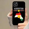 K-Kurdistan Flag Phone Case Silicone PC+TPU For For IPhone 11 12 13 14 15 16 Plus Pro Max Cover