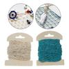 Lot de 2 Filets de Pêche Décoratifs Bleus et Beiges Pour Arrière-plans de Photographie Ambiance Côtière Accessoires Photo