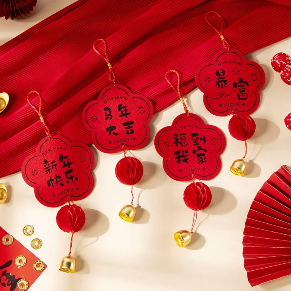 Non Woven Fu Character Hanging Ornament Chinese Style New Year Lucky Decoration Bedroom Decoration