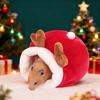 Hamster Cave Bed Cute Animal Design Pets Mini House Cozy Winter Sleeping Nest Warm Hideout for Dwarf Hamsters Mini Hedgehogs Small Pets