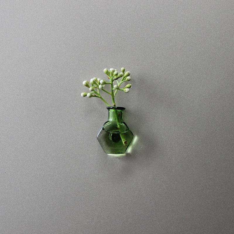 

Мини Стеклянная Ваза Магнит на Холодильник Сделай Сам Фарфоровая Ваза Цветы Магнит для Холодильника Наклейка для Сообщений Магнит для Растений Зеленый Подарок Кухня