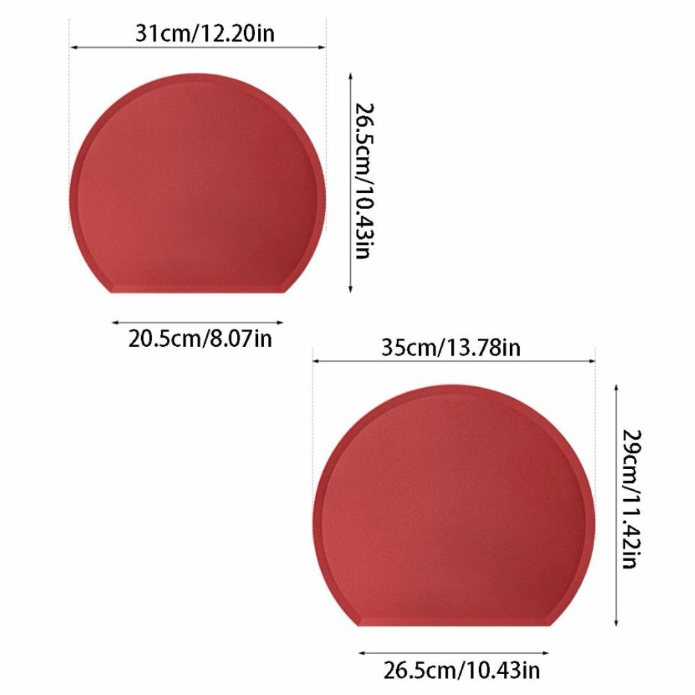 TPU Semi-circular Cutting Board Anti-Bacterial Kitchen Chopping Block  Cooking Preparation