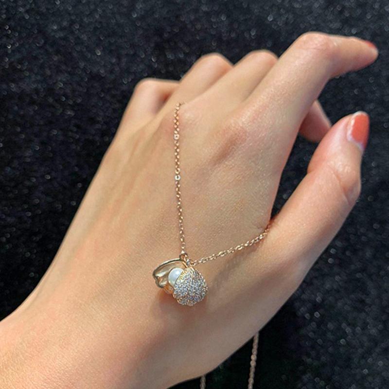 Fashion Choker Necklace Sea for Shell Pendant Necklace Gold Silver Chain Necklace for Women Mermaid Valentine Necklace