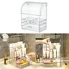 Plastic Cosmetic Case Transparent Makeup Storage Organizer Desktop Cosmetics Storage Box  Home