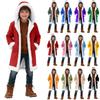 Children's Fashion Casual Boys' And Girls' ,Color Fleece,Lined Hooded Trench Coat