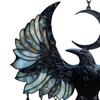 Apanhador de Sol Acrílico Corvo Crescente Leve Fácil de Pendurar Design de Corvo Pendente para Pendurar na Janela Decoração para Casa