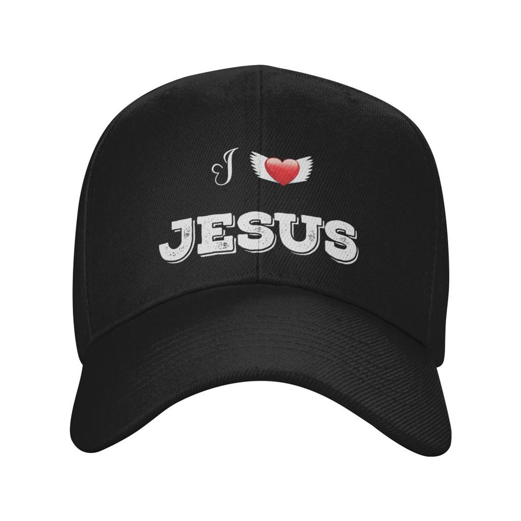 I Love Jesus God Cross Print Baseball Caps Fashion Men Women Hats Casual Cap Sports Baseball Hat Casquette