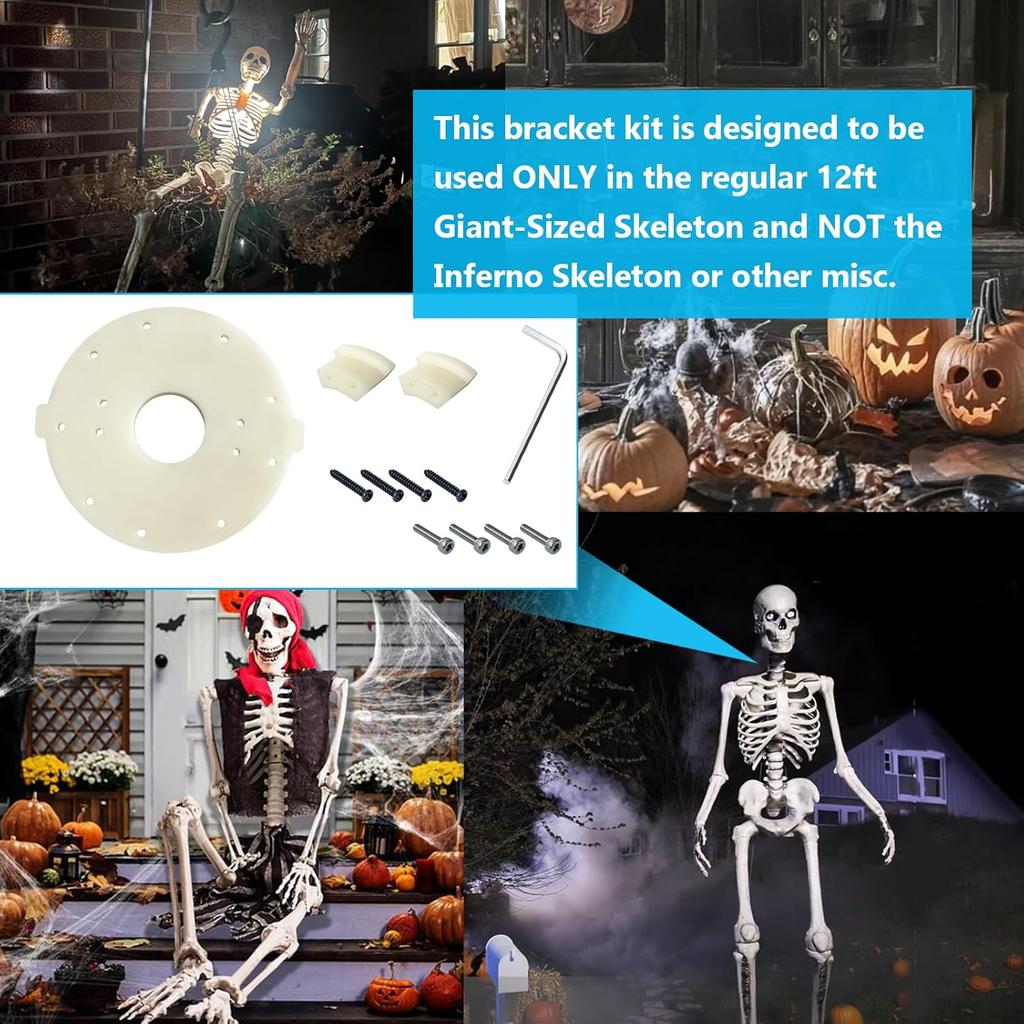 12-Foot Home Depot Skeleton Parts Swivel arm Plate of Support Repair kit Compatible with 12 Foot Giant-Sized Skeleton Replacement, Connect The 12