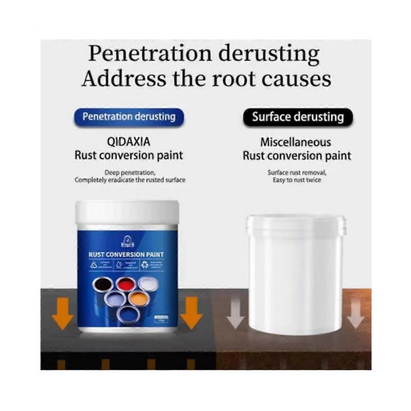 (300g,Silver)Metal Rust Converter Water Based Rust Proof Paint Metallic Paint Rust Prevention Color Steel Tile Renovation Rust Stabilizer