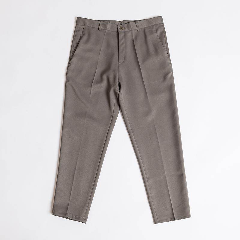 Seuteulaikeu Elegant Cropped Pants (Khaki)