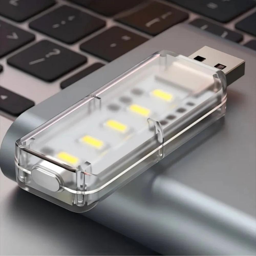 USB Touchschalter Nachtlicht 5 LED Mini Tragbar DC 5V Für Schlafzimmer Arbeitszimmer PC Laptop Mobile Powerbank Einsteckbeleuchtung
