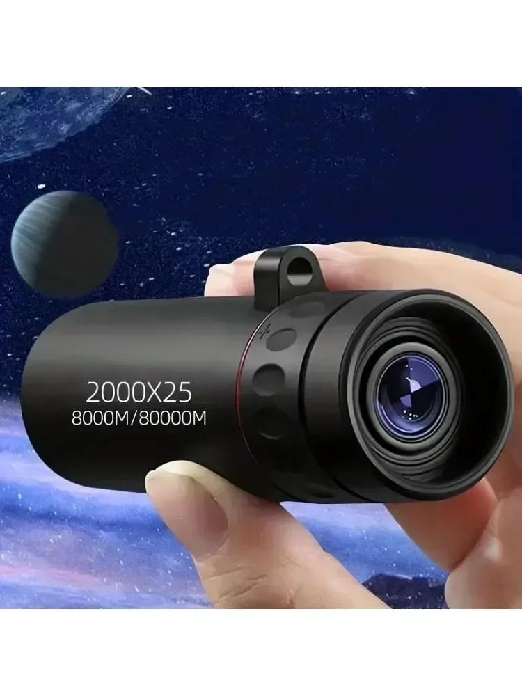 

Mini 2000x25 Outdoor HD Monocular Telescope Mobile Phone Telescope with Holder Camping Hunting Birdwatching Telescopes Hot