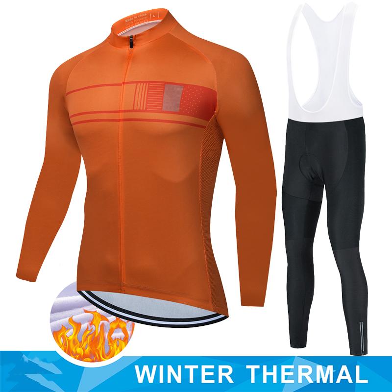 Winter Thermal Fleece Cycling Jersey Bike Mtb Clothing Men Men's Set Ciclismo Hombre Bicycles 2026 Suit Retro Sets Man Clothes