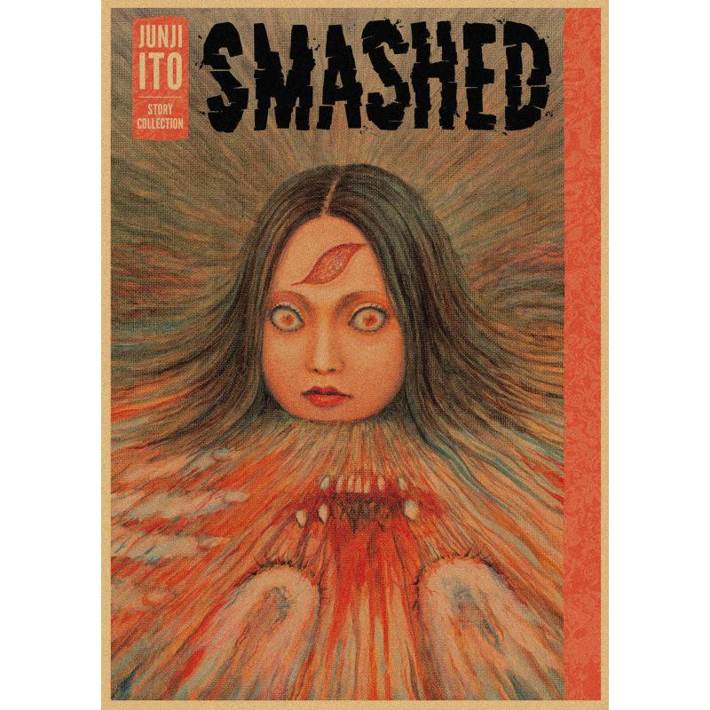 

Junji Ito Japanese Manga Retro Poster - Wall Art for Bar, Cafe, or Home Decor White card paper (non-adhesive) 30*42 cm