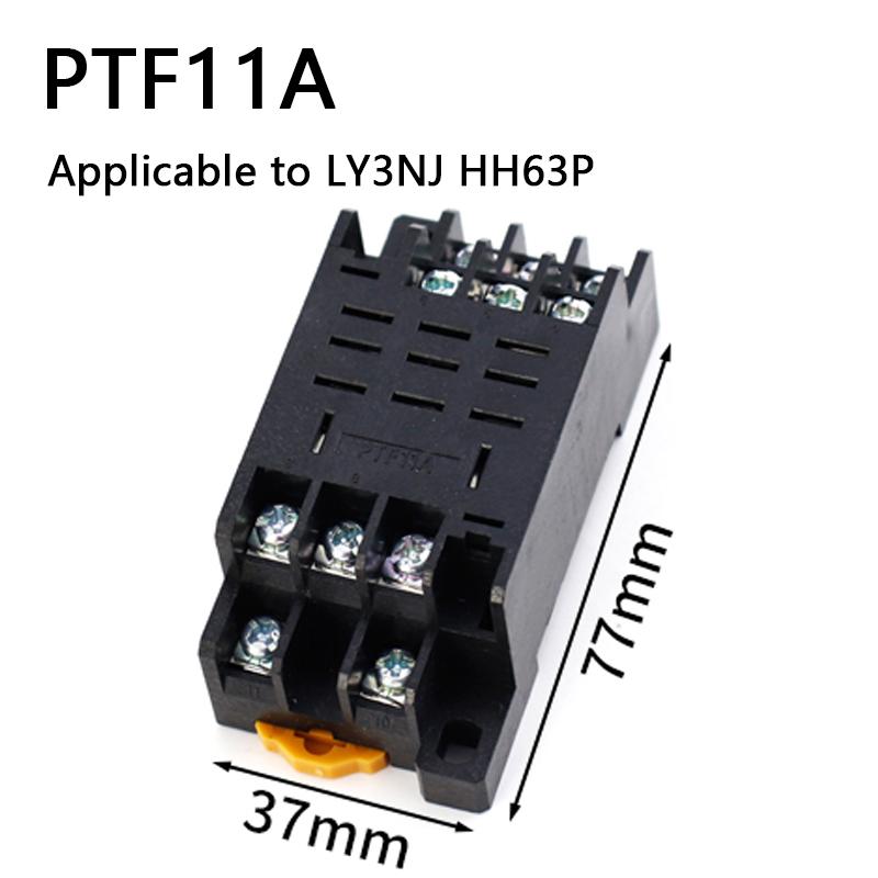 1pcs 8pin 11pin 14pin PYF/PTF 14A Relay Base PYF08A MY2NJ MY3NJ MY4NJ LY2NJ LY3NJ LY4NJ Small Intermediate Relay HH52P/HH64P Relays 5