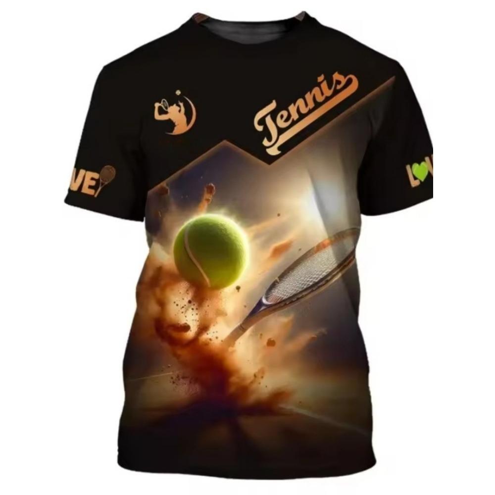 Fashion 3D Ball Pattern T Shirt for Men Hip Hop Trend Harajuku Streetwear Casual O-neck Short Sleeve Summer Loose Tops