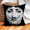 Polyester Girl Face Cushion Cover Beauty Pillow Case Home Cushion Cover Suitable For Office Sofa Car Suitable For All Seasons