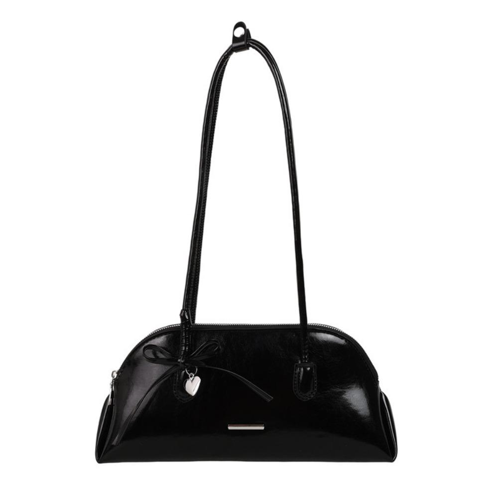 

Korean Style Plaid Underarm Pack Sweet Bowknot Women Handbag New Boston Shoulder Bag Commuting чёрный