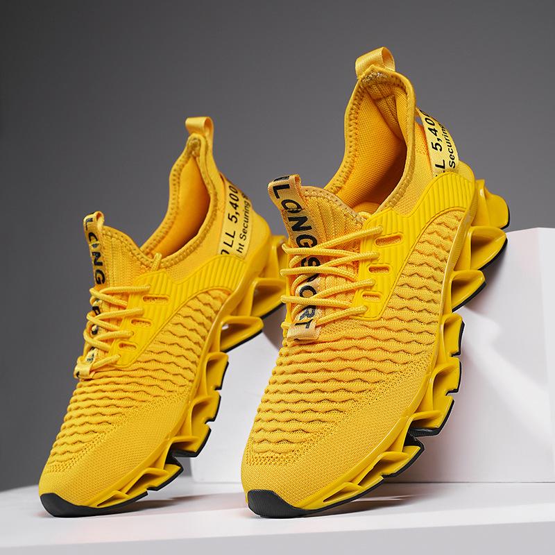 

Кроссовки мужские Spot Flyknit с подошвой Blade, дышащие и легкие, размеры 45 и 46 46 жёлтый