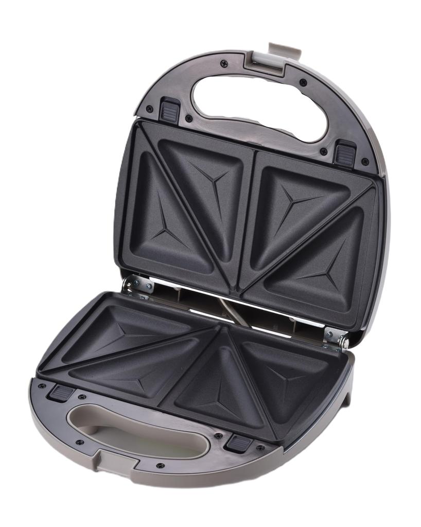 Wahei freiz Hot Sandwich Maker, 2-Slice, with Replacement Plate, for Waffles and Grilled Rice Balls, Ranou MJ-0644