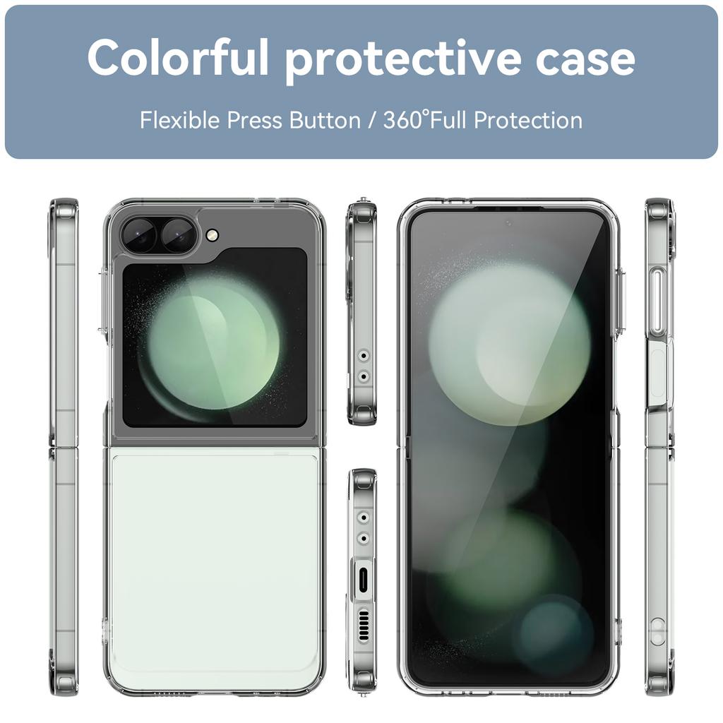 Samsung Galaxy Z Flip6 Case, Clear Transparent Phone Case Cover for Samsung Galaxy Z Flip6