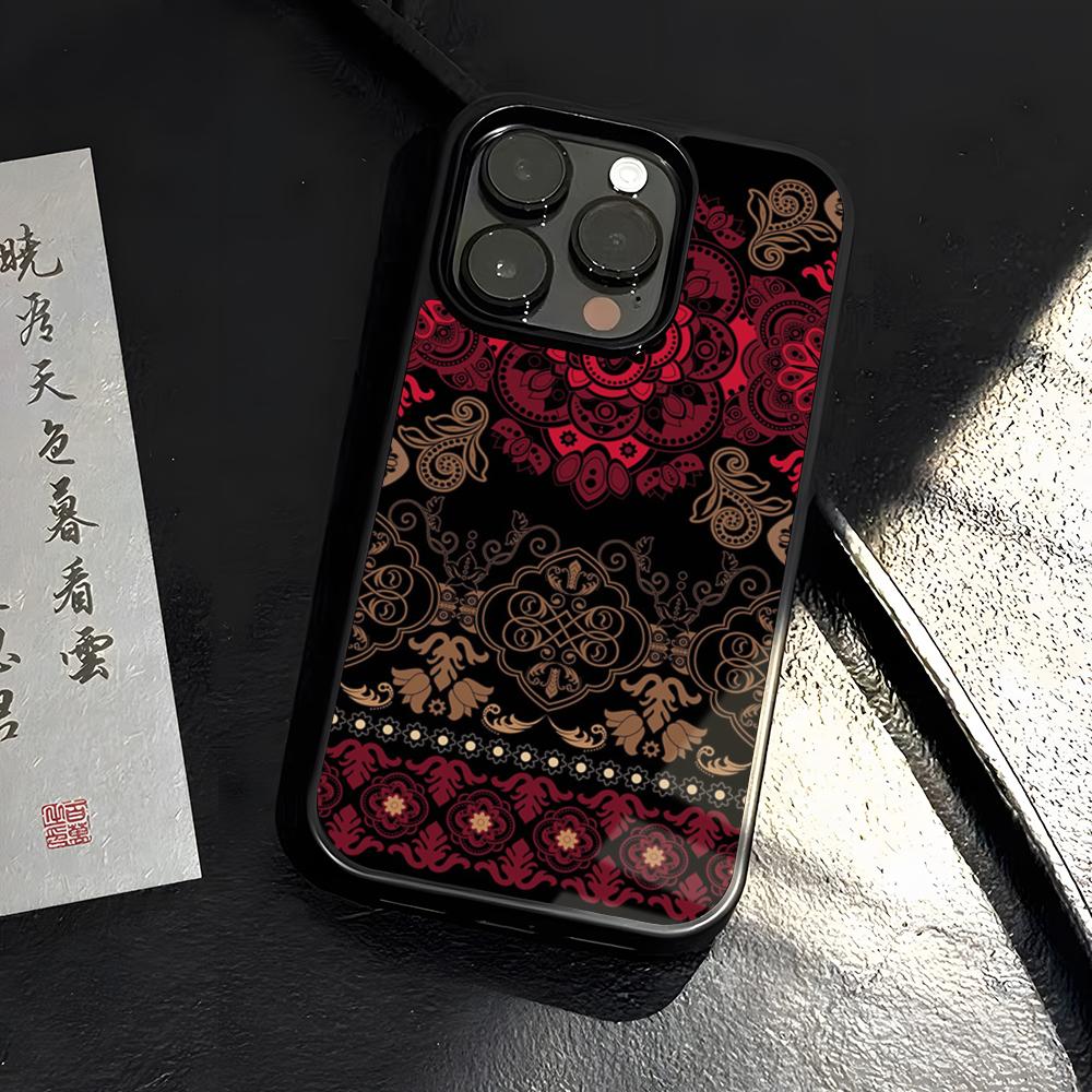 G-Ukraine Ornament Pattern Phone Case PC+TPU For IPhone 15 16 17ProMax 13 16 11 12 14 Pro Xs Max Mini Xr X Plus Cover