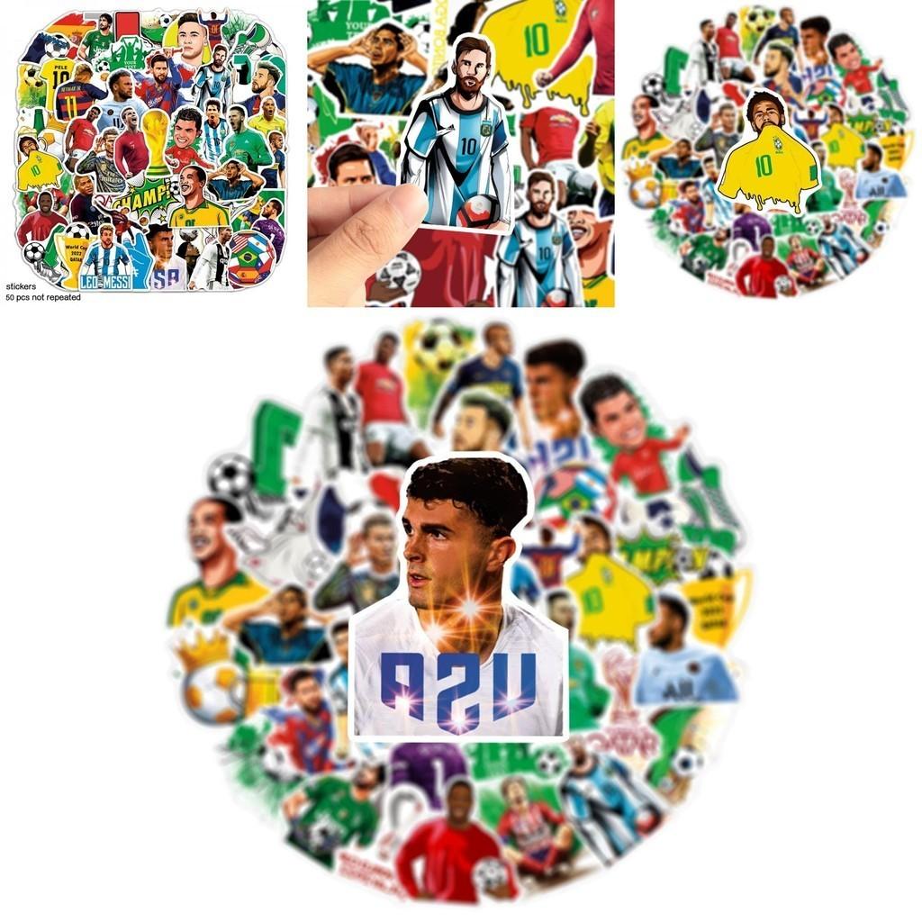 The Fifa World Cup Qatar Stickers For Laptop Skateboard Guitar 50pcs Waterproof Pvc Cute Cool