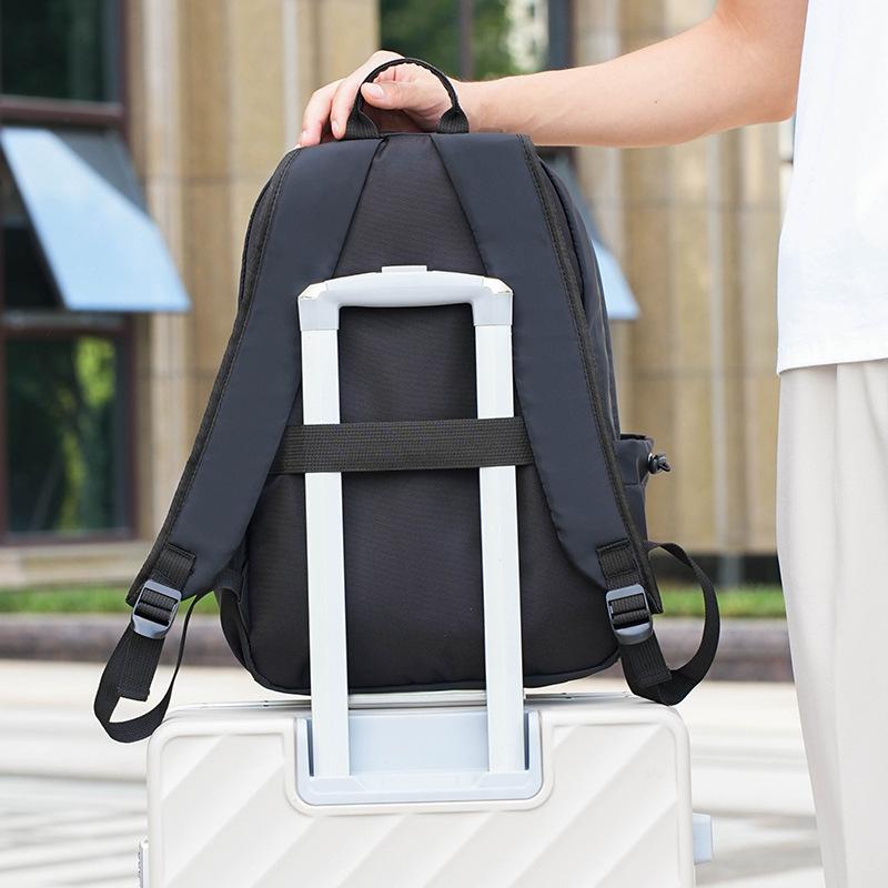 Schoolbag Backpack Men's Business Casual Computer Bag Waterproof Travel Bag Tide Student School Bag Commuter Bag