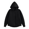 Autumn Women Gray Jacket with Hood Long Sleeve Big Pocket Zipper Jacket Coat Woman Loose Casual Outerwear Coat Tops