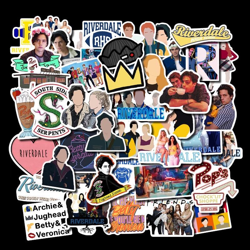 Riverdale Tv Show Stickers Pack With Vintage Anime Designs For Fans**