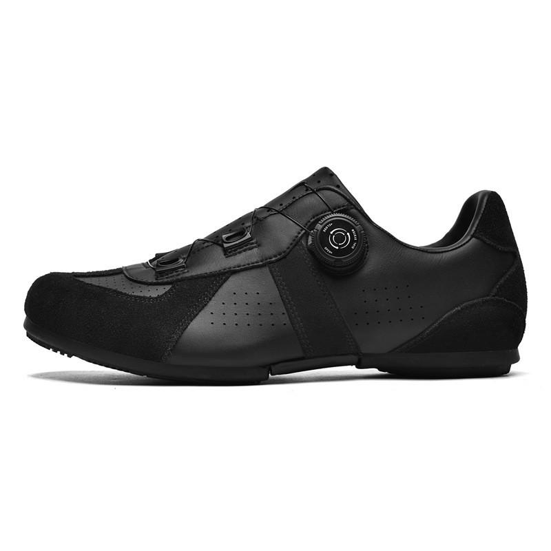 2026 Leather Unisex Cycling Shoes Breathable Hard Sole Road Mountain Bike Men Women