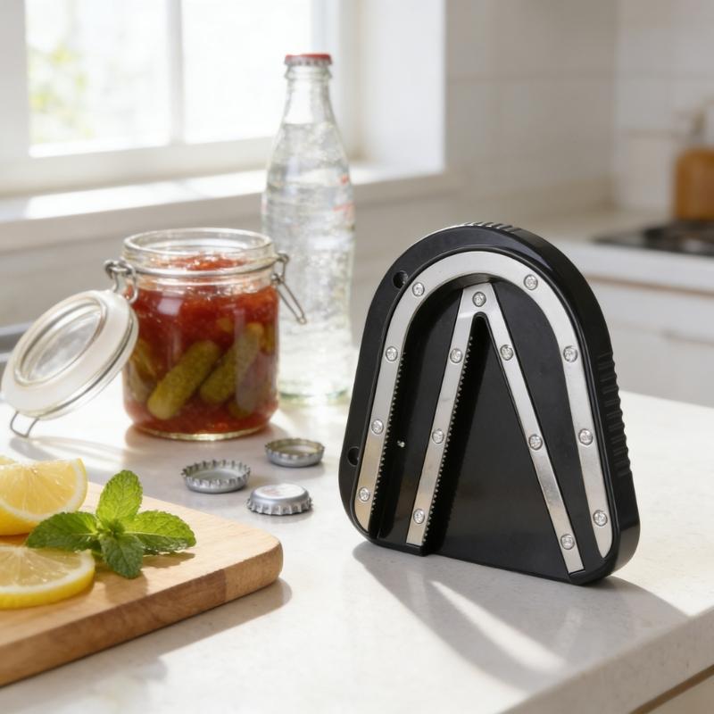 Ergonomic Manual Jar Opener With Slip Resistant Handle Steel Ergonomic Easy Twist-Off Lid Bottle Opener Tool For Senior