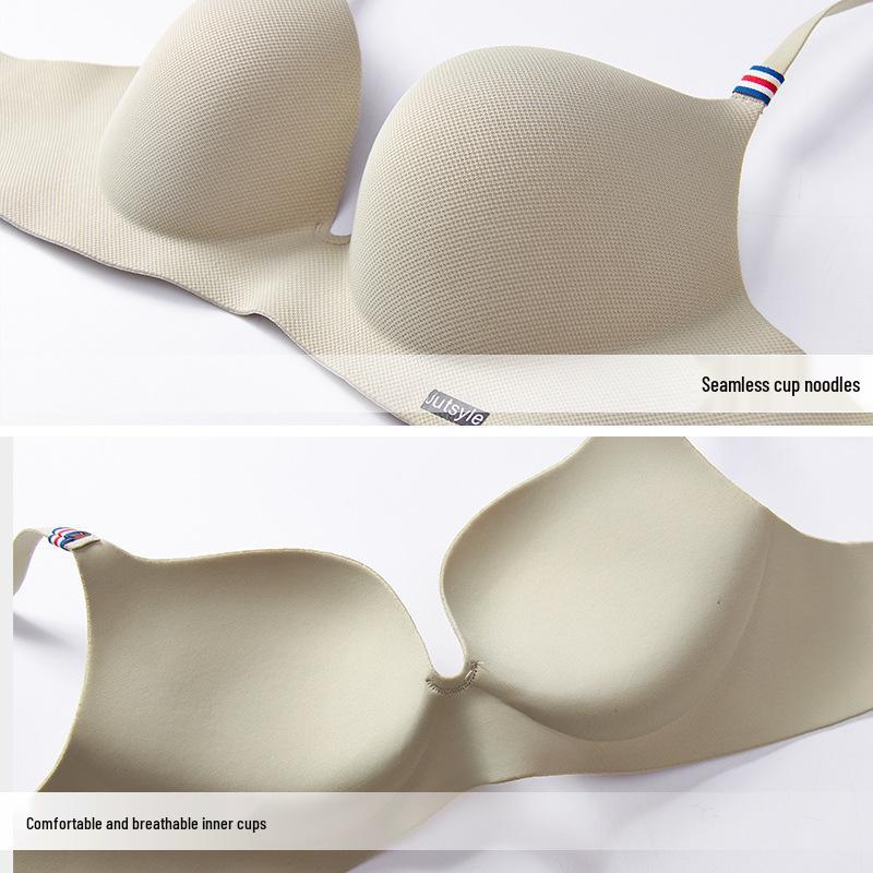Sutien Push-Up Britanic Stil Fără Cusături Fără Sârmă Mătase de Gheață