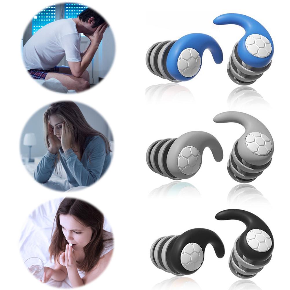 Silicone Sleeping Ear Plugs Sound Insulation Ear Protection Earplugs Washable Soft Diving Ear Plugs for Swimming Showering