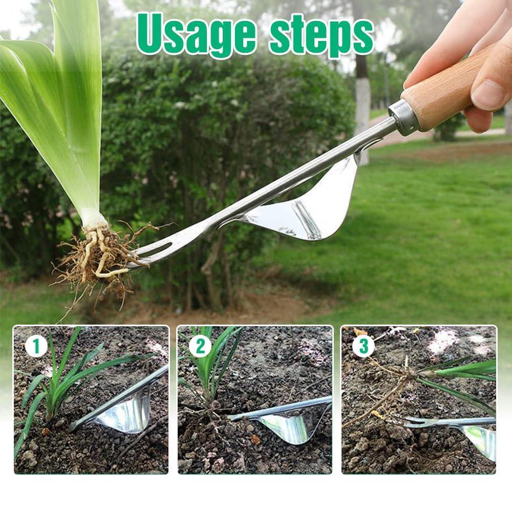 New 2Pcs Hand Weeder Puller Tool Manual Weed Cutter for Garden Yard