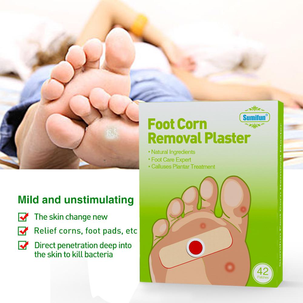 Sumifun 42pcs/Box Foot Corn Removal Killer Foot Protection Pain