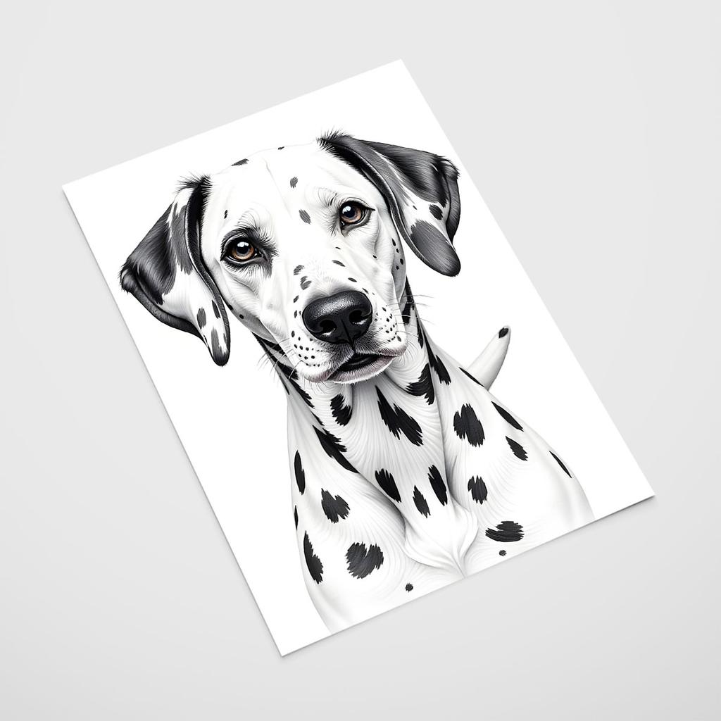 Plakat pies dalmatyńczyk