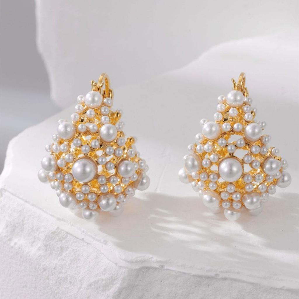 Ear Decorations Delicate Pearls Earrings Elegant Ear Buckles Stylish Ear Accessories Perfect Gift for Women Girls