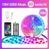 5050 RGB Led Strip Lights DC12V with 44-key Remote & APP Control, Music Sync Colorful Tape for Room Christmas TV Backlight Band