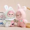 Plush Keychain Pendant Vinyl Face Doll Shape Compact Size Portable Key Chain Bag Decor Key Holder Backpack Ornament
