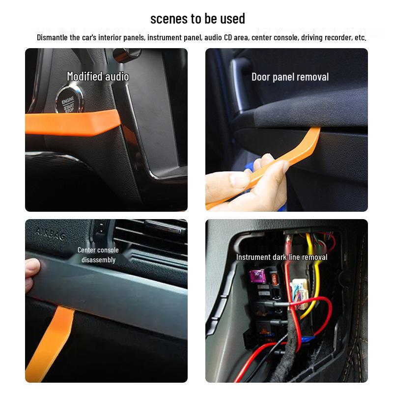 Car Audio & Dashcam Plastic Pry Tool for Wire and Panel Removal