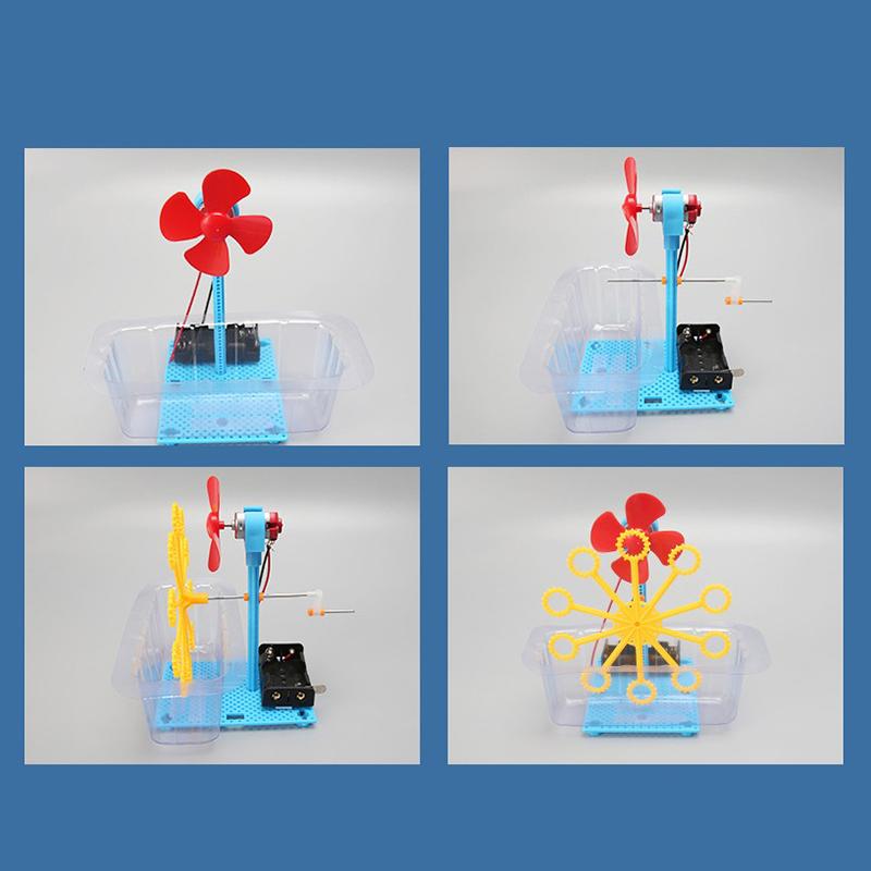 Toys Diy Bubble Machine Assembling Model Material Kits Students Educational Science Experiment Technology Toys For Children