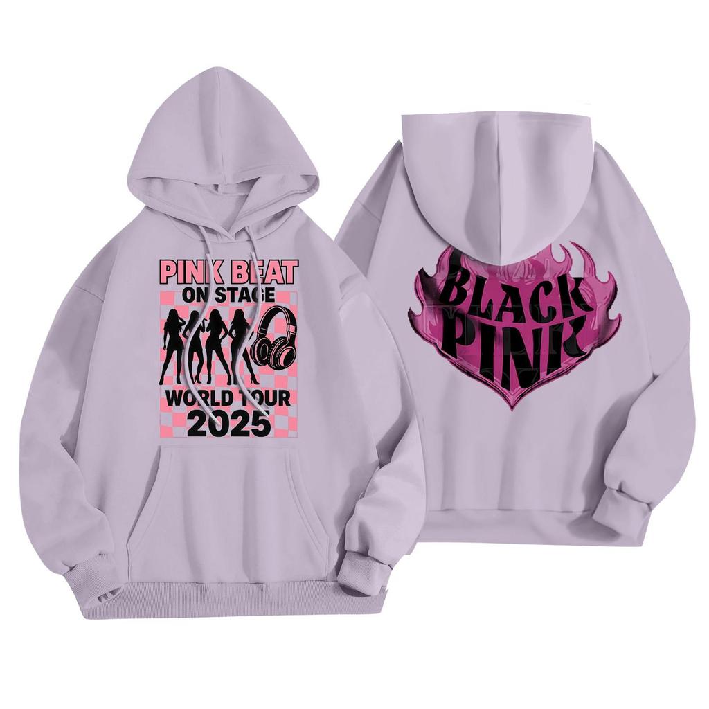 Dámská módní ležérní mikina s kapucí, dlouhým rukávem a potiskem