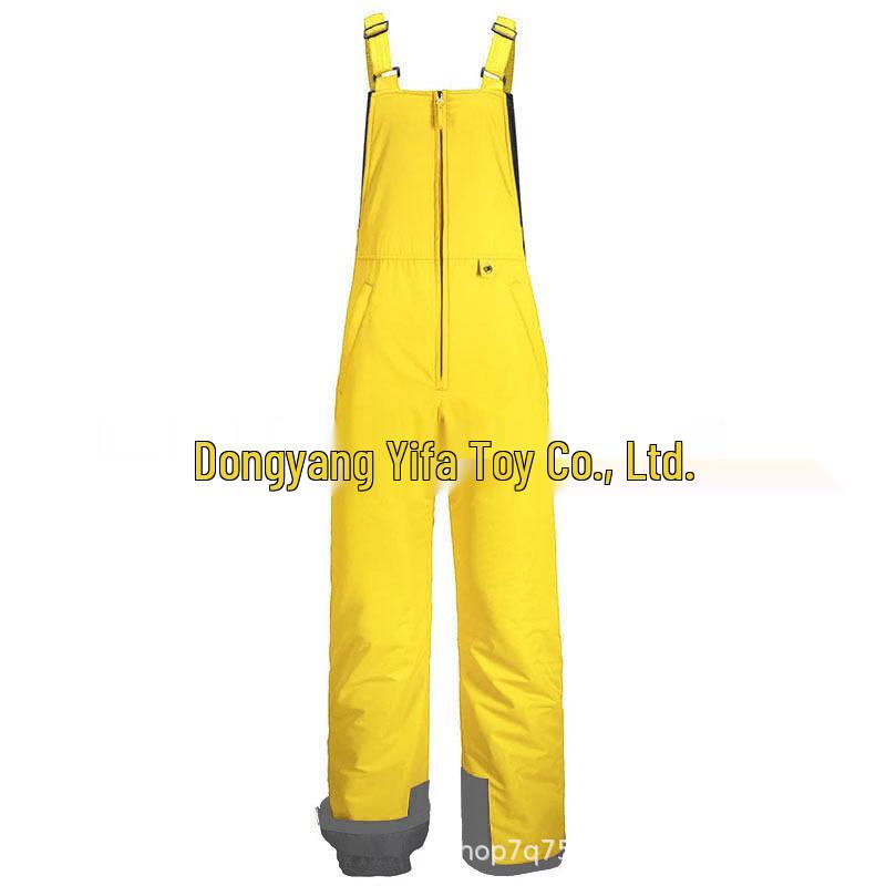 Unisex Waterproof Quick-Dry Ski Pants with Straps: Windproof, Warm, Thickened Outdoor Cotton Pants