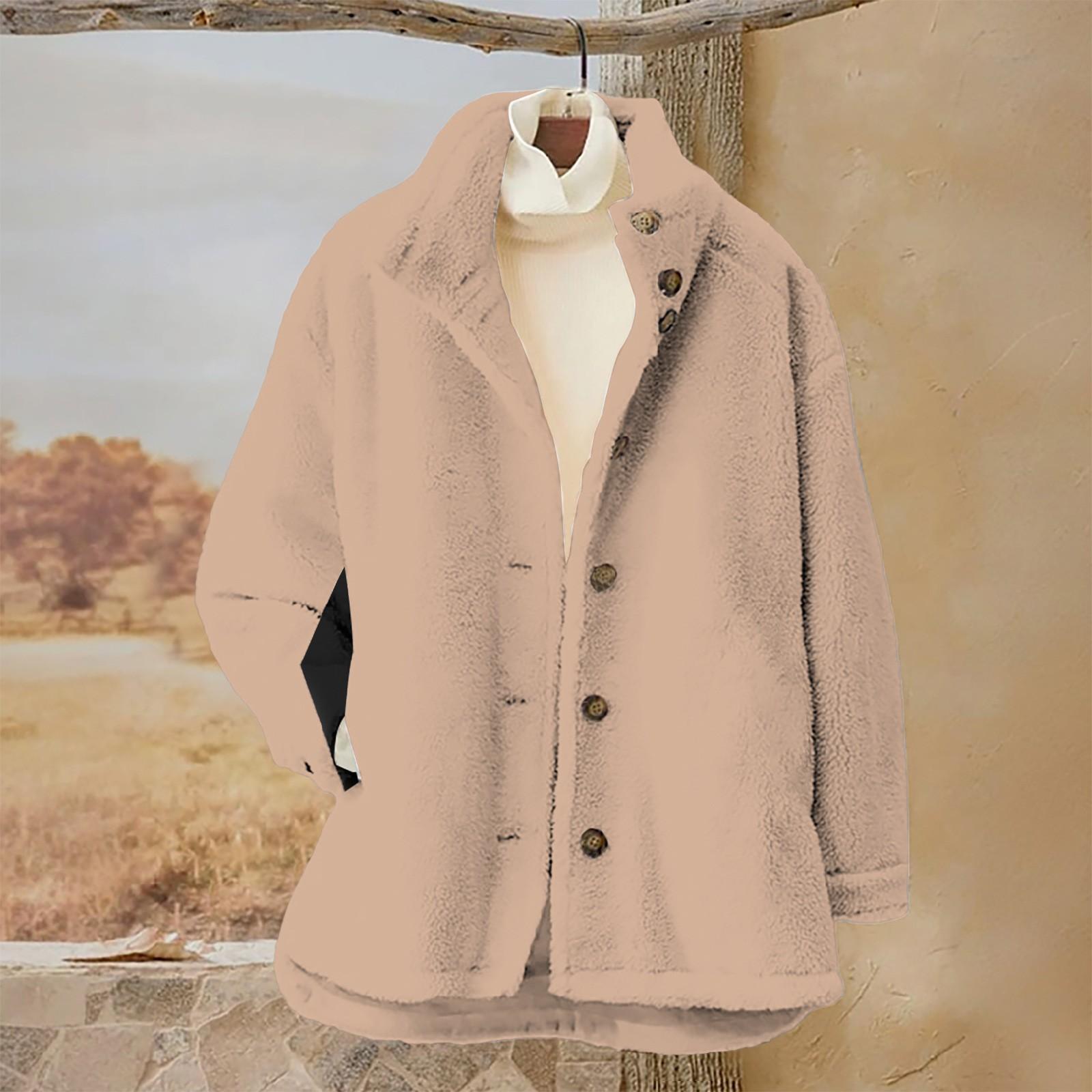 

Женский однотонный повседневный свободный кардиган с длинным рукавом на пуговицах, кардиган с капюшоном, фланелевое пальто S хаки